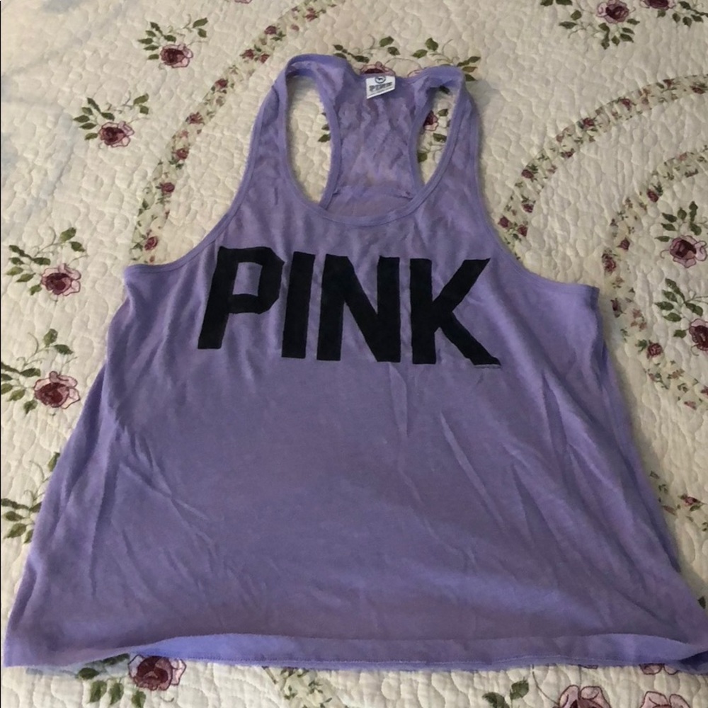 PINK purple workout top
